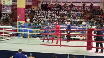 PON Papua: Hajar Wakil Kaltim, Atlet Muaythai Lampung Mitra Waruwu Melaju ke Final