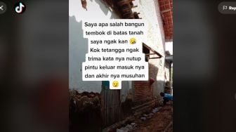 Bangun Tembok di Tanah Sendiri, Pria Ini Malah Dimusuhi Tetangga