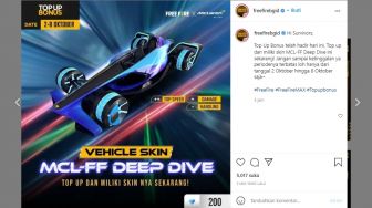 Cara Mendapatkan Skin MCL-FF Deep Dive, Mobil Free Fire Keren Terbaru 2021