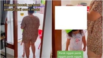 Emak-emak Bongkar Kelakuan Anak yang Bikin Awet Muda, Tempel Hal Tak Terduga di Kepalanya