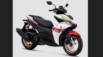 Setelah MX King, Giliran All-New Yamaha Aerox 155 Connected ABS Gunakan Livery Balap