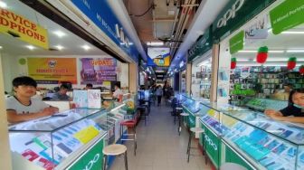 Sudah PPKM 1, Pasar Elektronik Lucky Plaza Batam Masih Sepi