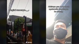 Jalanan Ditutup, Pria Ini Pede Nyelonong Masuk Kondangan demi Pergi ke Warung