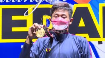 Taekwondoin Adam Yazid Ferdiyansyah Asal Depok Sabet Emas PON Papua Untuk Jabar