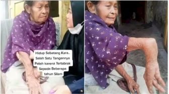 Pilu, Hidup Sebatang Kara, Tangan Nenek ini Patah Bertahun-tahun, Belum Pernah Berobat