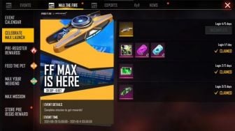 Gamers! Ini Cara Mendapatkan Skin Gratis Free Fire Max Minggu Ini