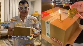 Viral Potret Kue Ulang Tahun Bagaikan Box Paket, Bentuknya Persis Kardus