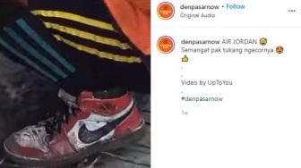 Pakai Sepatu Jutaan Rupiah untuk Kerja, Kuli Bangunan Ini Bikin Warganet Melongo