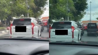 Viral Merek Mobil Ini Diganti Tulisan yang Bikin Salfok, Publik: Kearifan Lokal