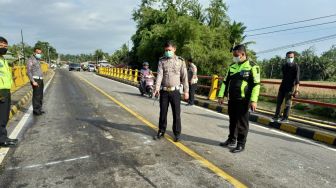 Polisi Ungkap Kronologis Kecelakaan Maut, Bus versus Motor di Jembatan Jariang