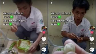 Bawa Bekal Pakai Lauk Ini, Warganet Doakan Teman Sebangkunya