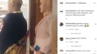 Wanita Ini Viral Karena Comot Bunga Kantil Pengantin Pria, Warganet: Hargai Adat Tradisi