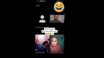 Viral, Pemuda Ini Lagi Kuliah Online, Bisa-bisanya Sambil Nyuci