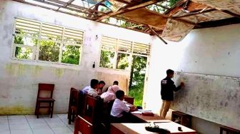 Mengenaskan! Gedung SD di Padangsidimpuan Rusak, Atap dan Material Bangunan Dicuri Orang