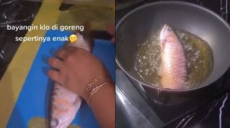 Ikan Arwana Peliharaan Suami Digoreng Istri, Publik: Detik-detik Perang Dunia