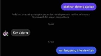 Disuruh Datang Interview Kerja Malah Minta Jemput, Alasannya Bikin Kesal
