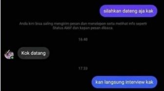 Pelamar Kerja Minta Dijemput Interview, Warganet: Bagian Otaknya Ada Yang Lupa Dirakit Deh