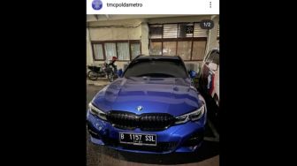 Pengemudi BMW Tabrak Anggota Polisi Saat Jaga Pos Crowd Free Night