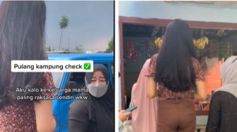 Viral Gadis Cantik Bagikan Momen Pulang Kampung, Berasa jadi Raksasa, Warga Jadi Minder