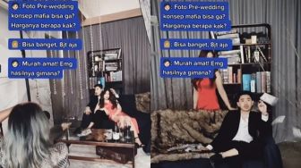 Viral Prewedding Konsep Mafia Budget Rp 8 Juta, Hasilnya Tuai Pujian