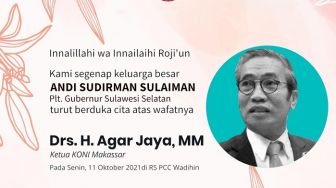 INNALILLAHI Selamat Jalan Ketua KONI Makassar Yang Meninggal Hari Ini