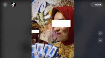 Viral Buket Untuk Pengantin Ini Bikin Mempelai Senyum Kecut, Pemberi Auto Ga Enak