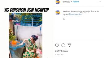 Gadis Ini Cobain Kamar Mandi Outdoor, Warganet Malah Salfok ke Pohon Sebelah