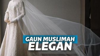 Inspirasi Gaun Pengantin Muslimah, Glamor Namun Tetap Syar'i