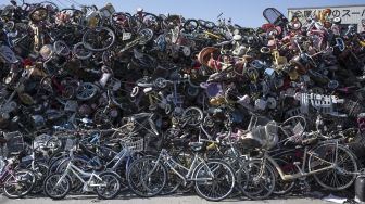 Potret Kuburan Sepeda di Saitama Jepang
