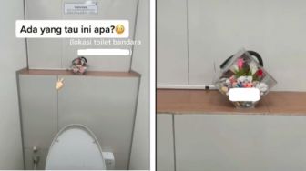 Viral Cewek Temukan Hiasan di Toilet, Tulisan yang Ditempel Bikin Curiga