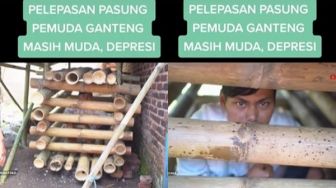 Viral Pemuda ODGJ Dipasung di Kandang Bambu Tanpa Pintu, Momen Pelepasan Bikin Haru