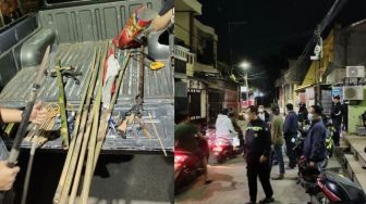 Polisi Sisir Pelaku Tawuran di Makassar, ada Alat Isap Sabu Ditemukan