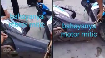 Ular Masuk Dashboard Bawah Motor Matic, Warganet: Kok Bisa?