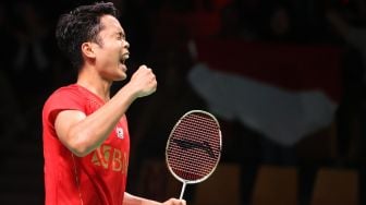 Piala Thomas: Anthony Ginting Sumbang Poin Pertama, Indonesia vs Malaysia 1-0