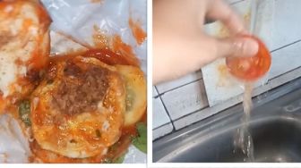 Viral Wanita Bilas Burger Pakai Air, Alasannya Bikin Publik Kesal: Mending Dibuang Aja