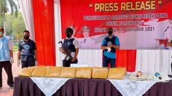 Gerebek Rumah di Karawang, BNN Dapati Ganja 26 Kg, Pemiliknya Kabur
