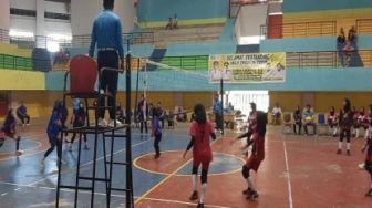 Senin, Putaran Final Turnamen Voli U-20 Antar Kecamatan Digelar