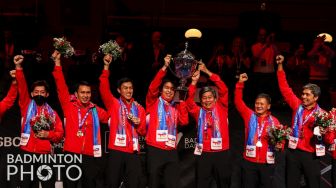 Indonesia Juara Piala Thomas, Jokowi Komentari Selebrasi Jonatan Christie