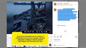 Keramba Warga di Kukar Rusak Diduga Karena Ditabrak Ponton, Warganet Tuntut Ganti Rugi