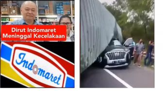 Viral Video Bos Indomaret Tewas karena Kecelakaan, Mobil Mewahnya Tertimpa Truk Kontainer