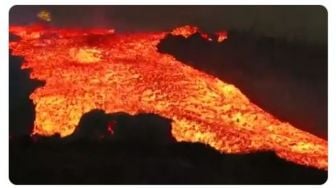 Heboh Video Tsunami Lava di La Palma, Begini Penampakannya!