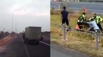 Video Detik-Detik Penangkapan Pelaku Pencurian Truk di Tol Cipali