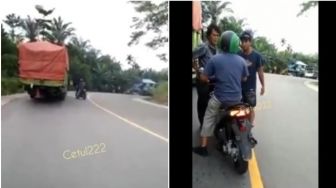 Viral Preman Palak Supir Truk Malah Dapat Perlawanan