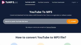 Begini Cara Download YouTube MP3 dengan ToMP3.cc