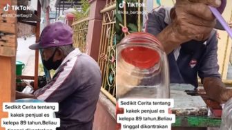 Viral Penjual Es Berusia 89 Tahun, Pas Ditanya Soal Anak Jawaban Kakek Ini Bikin Nangis