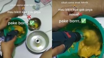 Nikahi Anak Teknik, Istri Nangis Lihat Suami Aduk Adonan Kue Pakai Alat Ini