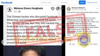 CEK FAKTA: Bocah 13 Tahun Penyebab Facebook dan Instagram Down di Seluruh Dunia, Benarkah?
