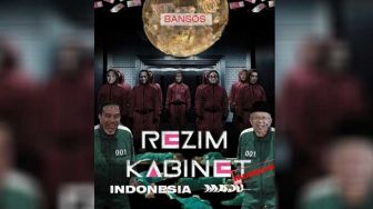 Kritik 2 Tahun Jokowi-Maruf Amin, Muncul Poster Sqiud Game ala Kabinet Saat Ini