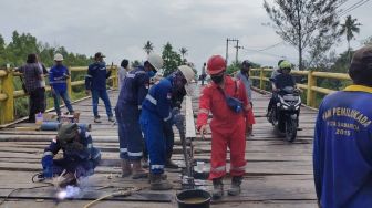 Jembatan Sambera di Kukar Cuma Diperbaiki Sementara, Camat: Sambil Menunggu Anggaran Turun