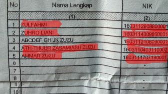 Unik! Nama Anak di Sumsel Ini, ABCDEF GHIJKL Zuzu